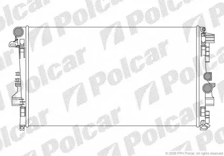5040081X Радіатор охолодження POLCAR підбір по vin на Brocar