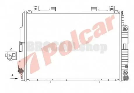 5024086 Радіатори охолодження POLCAR підбір по vin на Brocar