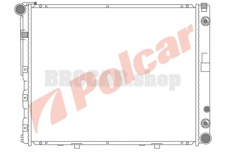 5024082 Радіатори охолодження POLCAR підбір по vin на Brocar