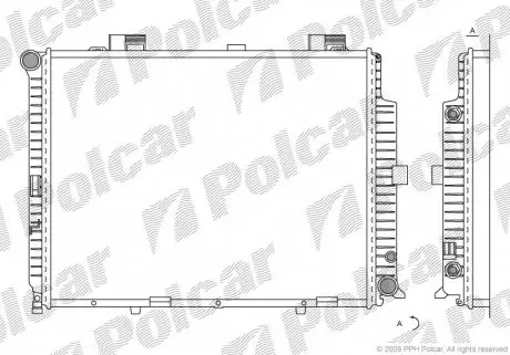 5015088 Радіатори охолодження POLCAR підбір по vin на Brocar