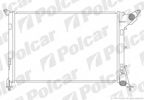 5101085 Радіатор охолодження POLCAR підбір по vin на Brocar