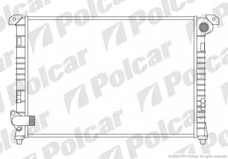 5101081 Радіатор охолодження POLCAR підбір по vin на Brocar