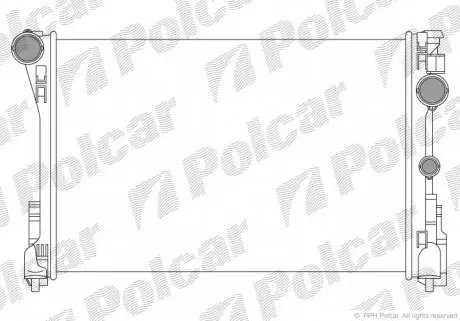 5070081 Радіатор охолодження POLCAR підбір по vin на Brocar