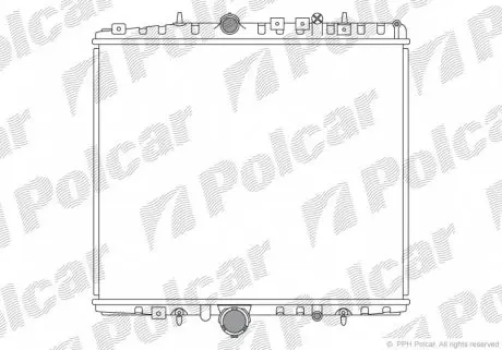5787081 Радіатор охолодження POLCAR підбір по vin на Brocar