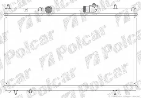5766083 Радіатор охолодження POLCAR підбір по vin на Brocar