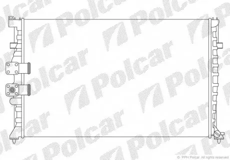 576508A8 Радіатор охолодження POLCAR підбір по vin на Brocar