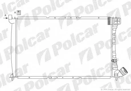 576508A5 Радиаторы охлаждения POLCAR підбір по vin на Brocar