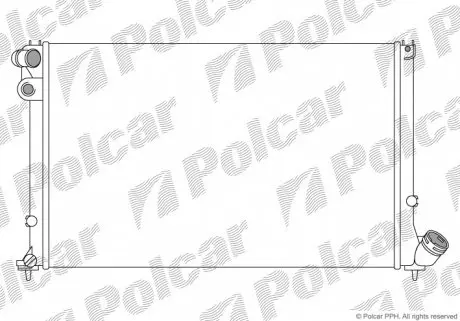 574608B2 Радиаторы охлаждения POLCAR підбір по vin на Brocar