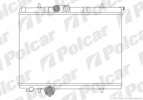 572308A6 Радіатор охолодження POLCAR підбір по vin на Brocar