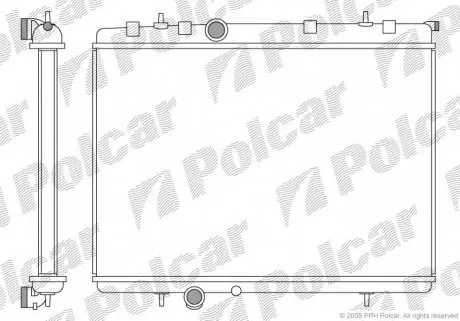 5723084 Радіатор охолодження POLCAR підбір по vin на Brocar
