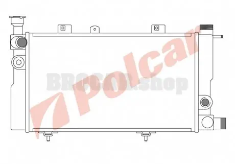 572208A1 Радіатор охолодження POLCAR підбір по vin на Brocar