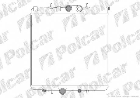 571008A1 Радіатор охолодження POLCAR підбір по vin на Brocar