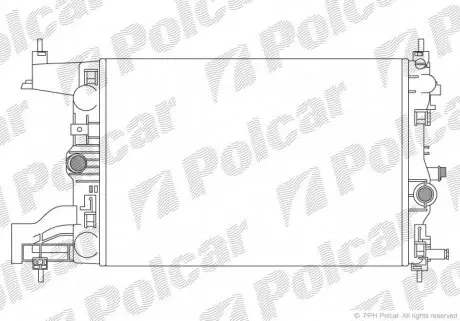 5511082 Радіатор охолодження POLCAR підбір по vin на Brocar
