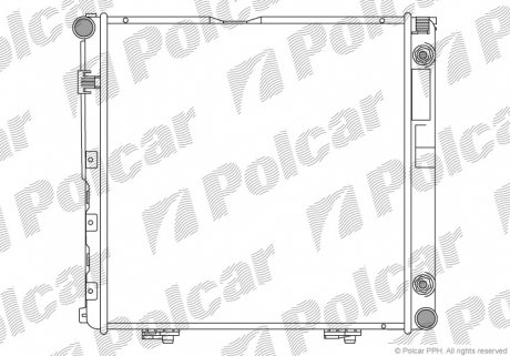 501408A6 Радіатор охолодження POLCAR підбір по vin на Brocar