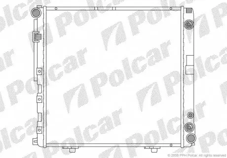 5014080 Радіатор охолодження POLCAR підбір по vin на Brocar