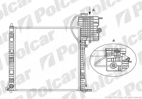 5012086X Радіатори охолодження POLCAR підбір по vin на Brocar
