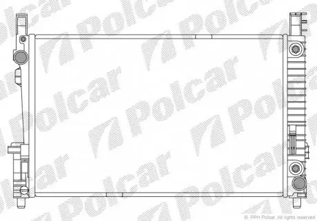 5006081 Радіатор охолодження POLCAR підбір по vin на Brocar