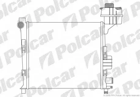 5005082X Радіатор охолодження POLCAR підбір по vin на Brocar