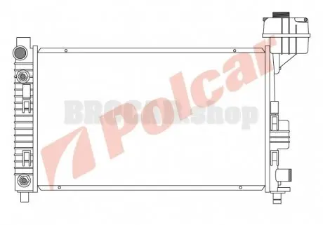 5005081 Радиаторы охлаждения POLCAR подбор по vin на Brocar