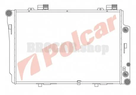 5002082 Радіатор охолодження POLCAR підбір по vin на Brocar