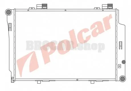 5002081 Радіатор охолодження POLCAR підбір по vin на Brocar