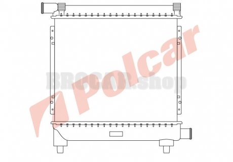 5001081 Радіатор охолодження POLCAR підбір по vin на Brocar