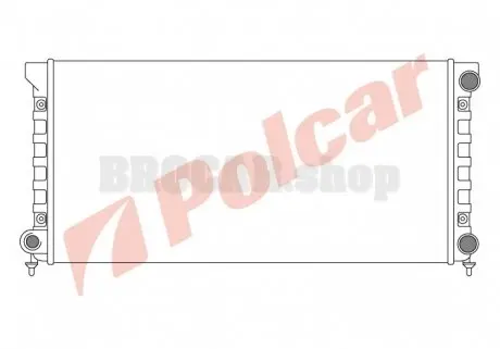 954608A3 Радиаторы охлаждения POLCAR підбір по vin на Brocar