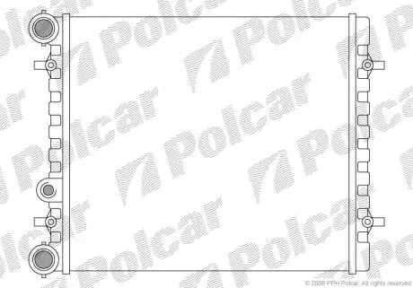 954108A1 Радіатор охолодження POLCAR підбір по vin на Brocar