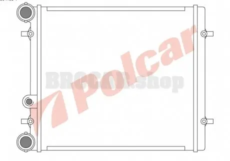 9541081 Радіатор охолодження POLCAR підбір по vin на Brocar