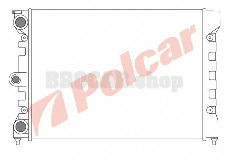 9534081 Радіатори охолодження POLCAR підбір по vin на Brocar