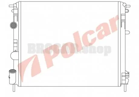 6060086 Радіатори охолодження POLCAR підбір по vin на Brocar