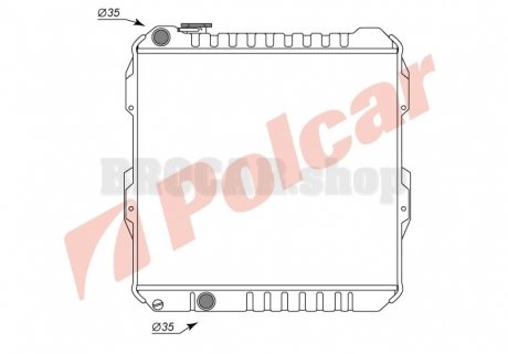 8174081 Радиаторы охлаждения POLCAR підбір по vin на Brocar