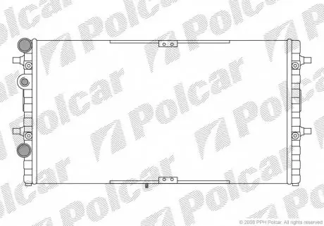 671608A1 Радіатор охолодження POLCAR підбір по vin на Brocar