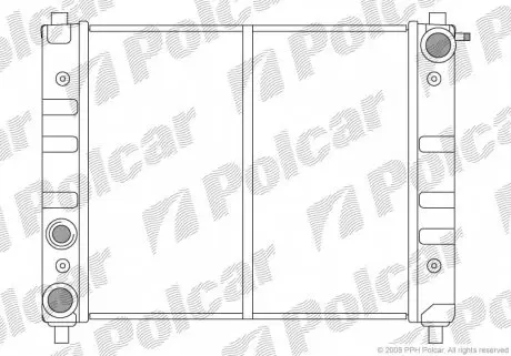 6711080 Радіатор охолодження POLCAR підбір по vin на Brocar