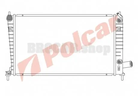 6523085 Радіатор охолодження POLCAR підбір по vin на Brocar