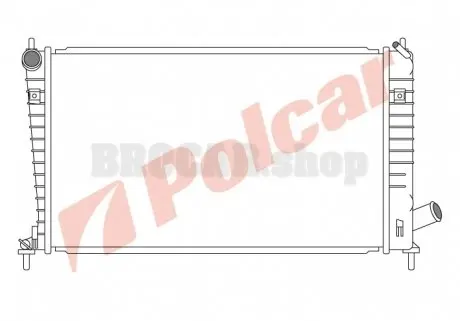 6523081 Радіатор охолодження POLCAR підбір по vin на Brocar