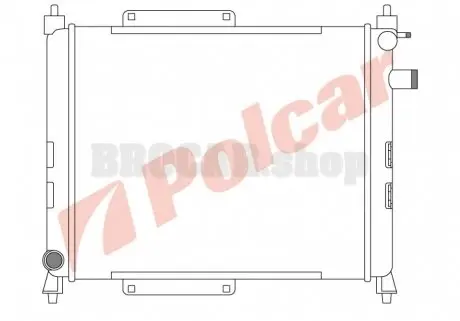 632008A1 Радиаторы охлаждения POLCAR підбір по vin на Brocar
