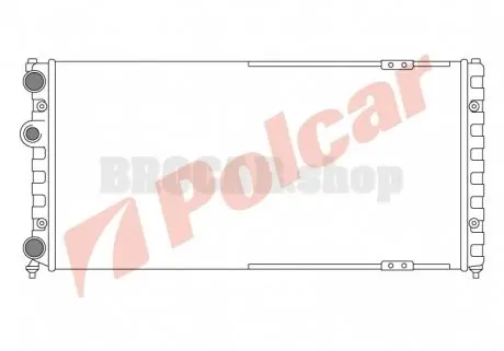 9524087 Радіатори охолодження POLCAR підбір по vin на Brocar