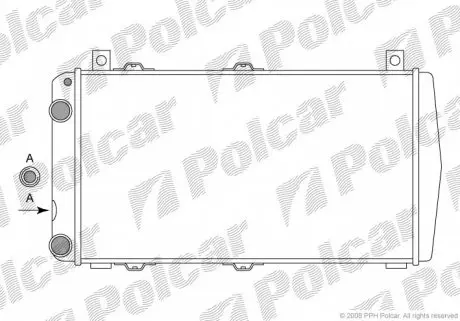 930108A1 Радіатор охолодження POLCAR підбір по vin на Brocar