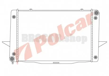 9085084 Радиаторы охлаждения POLCAR подбор по vin на Brocar
