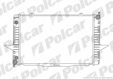 9070082 Радіатори охолодження POLCAR підбір по vin на Brocar