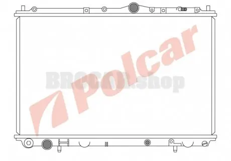 9040081 Радіатор охолодження POLCAR підбір по vin на Brocar