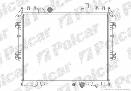 8192086 Радіатор охолодження POLCAR підбір по vin на Brocar