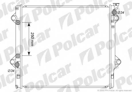 8191082K Радіатор охолодження POLCAR підбір по vin на Brocar