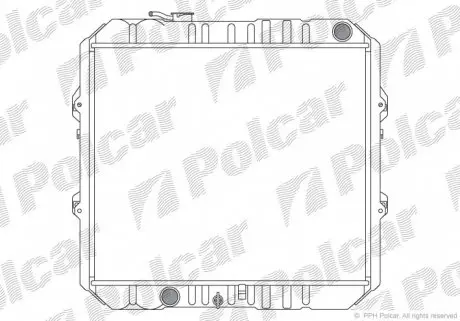 8180081 Радіатор охолодження POLCAR підбір по vin на Brocar