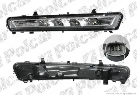 32D1302E Фара денного світла POLCAR підбір по vin на Brocar