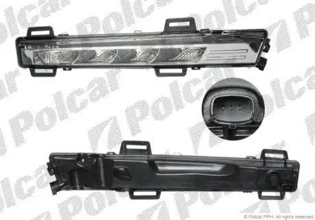 3281292E Фара дневного света POLCAR подбор по vin на Brocar