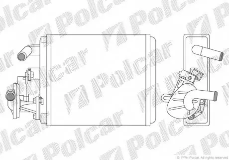 3004N81 Радіатори обігріву POLCAR підбір по vin на Brocar