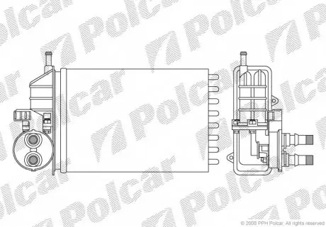 3002N81 Радіатор обігріву POLCAR підбір по vin на Brocar