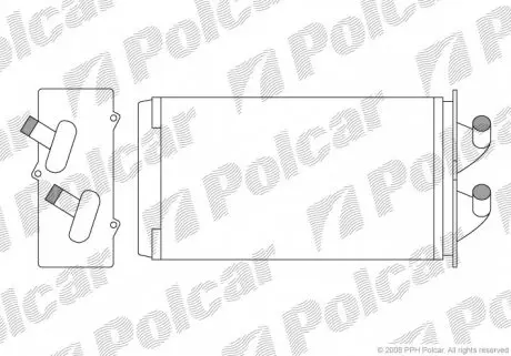 3001N81 Радиаторы обогрева POLCAR підбір по vin на Brocar